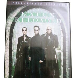 Matrix Reloaded Full Screen DVD Movie Keanu Reeves Good Condition Clean